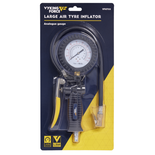 Vyking Force 6-170PSI Tyre Inflator Large Head - VFAT03