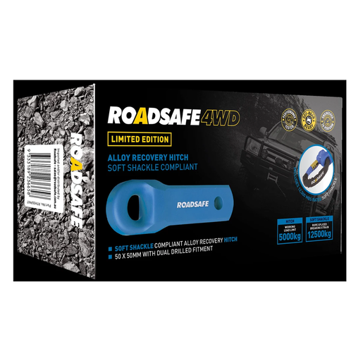Roadsafe 4WD Alloy Recovery Hitch and Soft Shackle- RTHSSBKIT