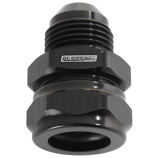 Aeroflow 3/4" Barb to -12AN Adapter Black Finish - AF741-12-12BLK