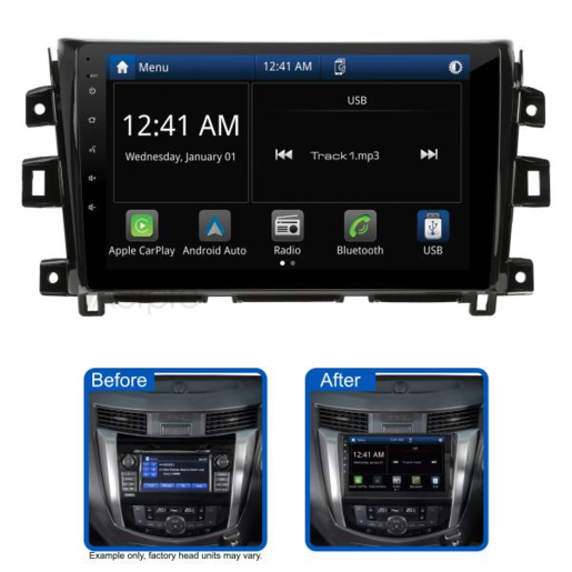 Aerpro 10" AV Head Unit With Apple CarPlay To Suit Nissan Navara - AMNI15