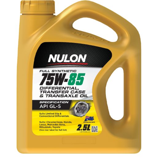 Nulon 75W-85 Differential Transfer Case Transaxle Oil 2.5L - LSD75W85-2.5