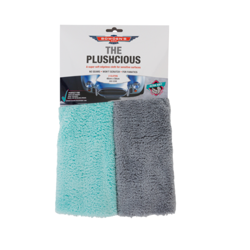 Bowden's Own The Plushcious Microfibre Cloth 400mm x 500mm 2pk - BOPLUSHY