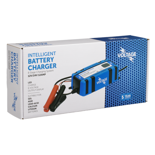 Voltage Battery Charger Intelligent 12Amp With Lithium - VTIC12AL 