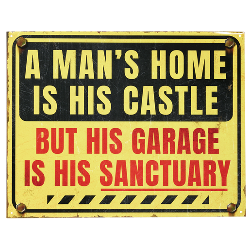 Nostalgia Metal Sign A Man's Home is His Castle - MSI2711