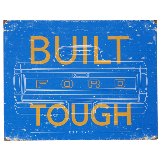 Nostalgia Metal Sign Built Ford Tough - MSI2673