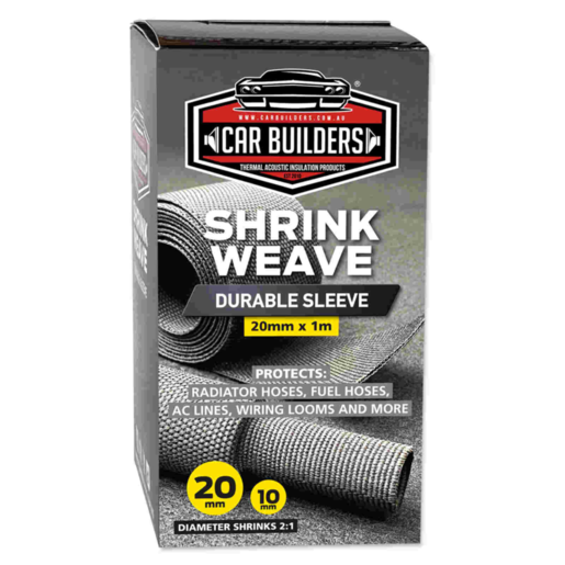 Car Builders Shrink Weave 2:1 Durable Sleeve 20mm - SWE20