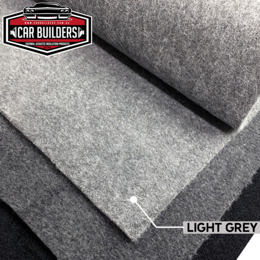 Car Builders 4-Way Stretch Carpet Light Grey 1000mm x 2000mm - CRPLGREY1M
