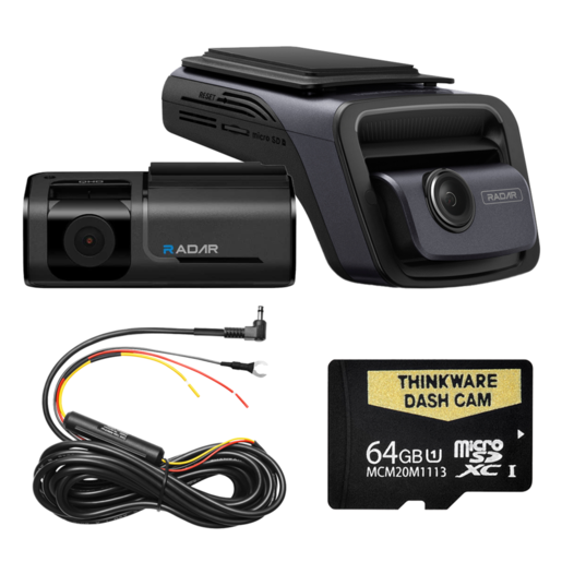 Thinkware Dash Camera Front and Rear 4K UHD 64gb - U3000D64 