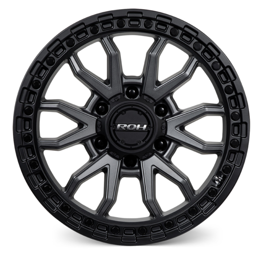 ROH 17X9 12 6/139.7 Raid Matt Black Graphite - RAD17912GC