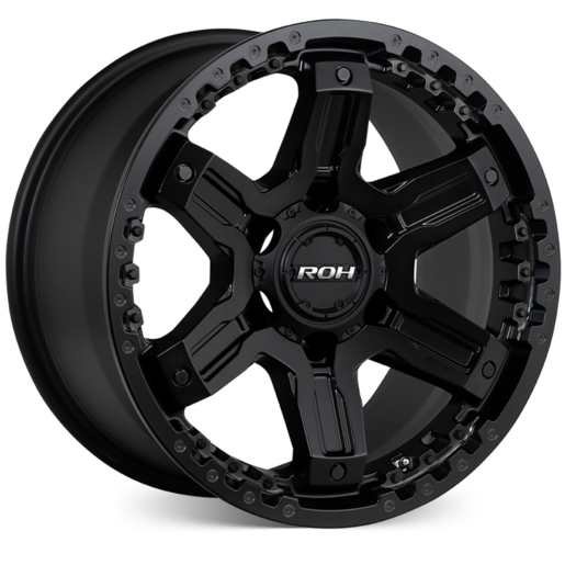 ROH 17X9 12 6/139.7 Rock Matt Black Tint Mill - ROK17912MB