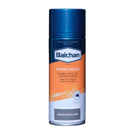 Balchan Engine Enamel Paint With Ceramic Low Gloss Black - BAL102027