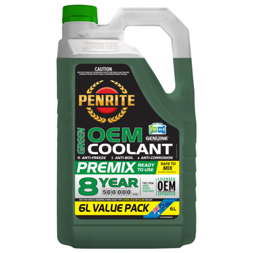 Penrite Green OEM Coolant Premix 6L - COOLGREENPMX006