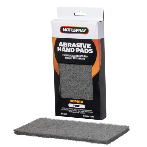 Motospray Abrasive Hand Pads Fine Grey - MSAP-GRY-3