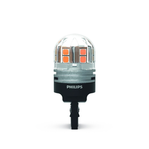 Philips Ultinon Pro7000 LED Globe Amber W21/5W 12/24V Pack of 2 - 11066AU70X2