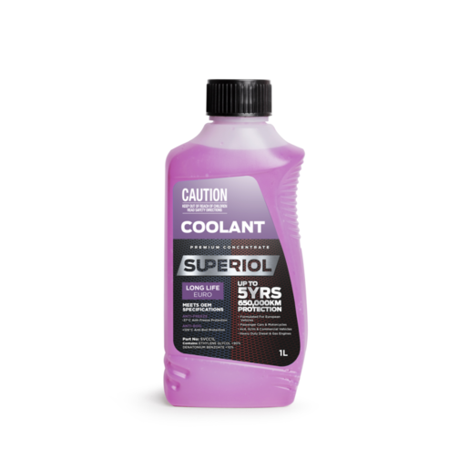 Superiol Purple Long Life Euro Concentrate Coolant 1L - SVCC1L