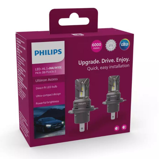 Philips Ultinon Access 2500 LED H4/19 6000K -11342U2500X2