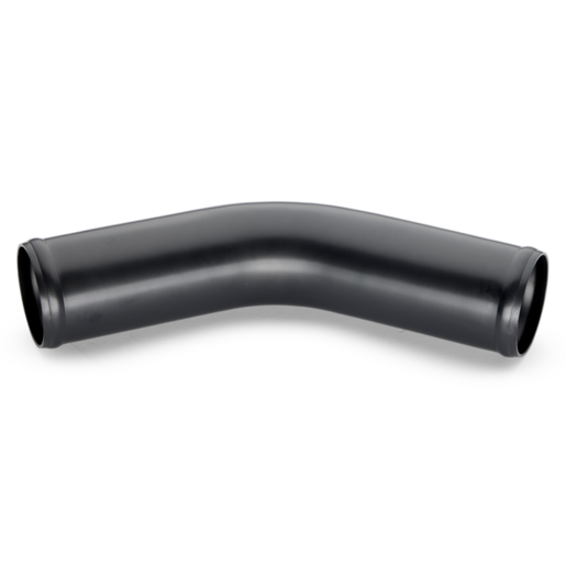 RaceWorks Aluminium Tube 45 Degree 2.50" 2.0mm Black - SHE-090-250BK