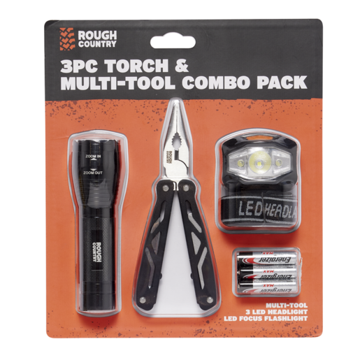 Rough Country 3 Piece Torch and Multi-tool Combo Pack - RCTMP3PCE