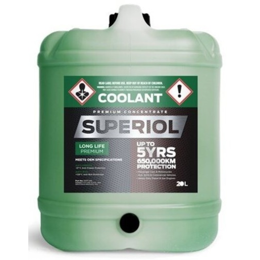 Superiol Green Long Life Premium Concentrate Coolant 20L - SAFC20L