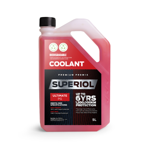 Superiol Red Ultimate PG Premix Coolant 5L - SULTPMC5L