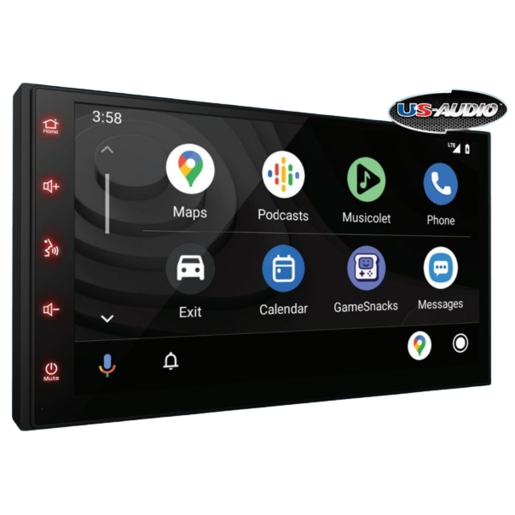 US Audio 7" Touchscreen Multimedia Receiver W/ Apple Carplay & Android - USA107