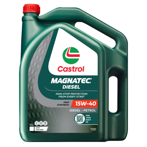 Castrol Magnatec 15W-40 Part Synthetic Diesel Engine Oil 10L -3437334