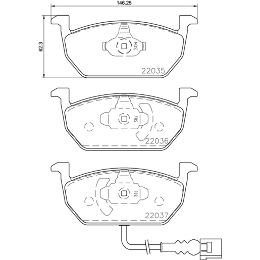 Brembo NAO Ceramic Disc Pad Set - P85137N