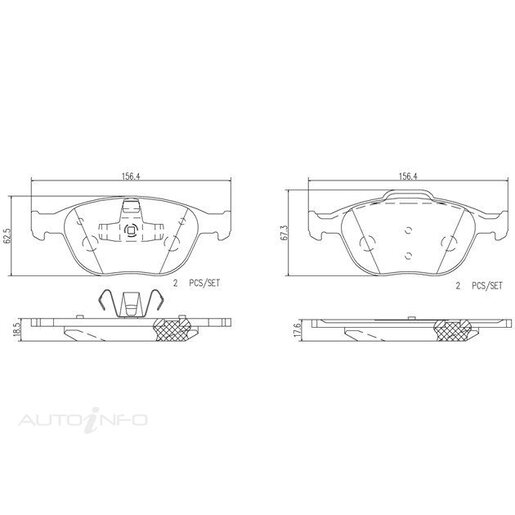 Brembo NAO Ceramic Disc Pad Set - P24058N