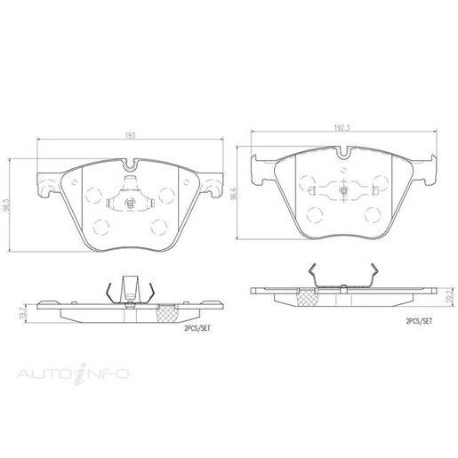 Brembo NAO Ceramic Disc Pad Set - P06073N