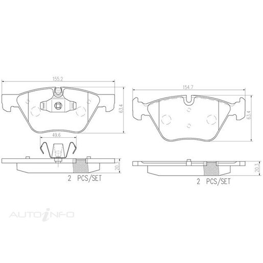 Brembo NAO Ceramic Disc Pad Set - P06040N