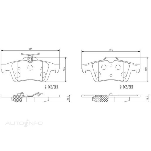 Brembo NAO Ceramic Disc Pad Set - P24148N