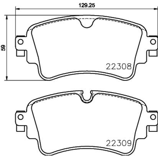 Brembo NAO Ceramic Disc Pad Set - P85154N