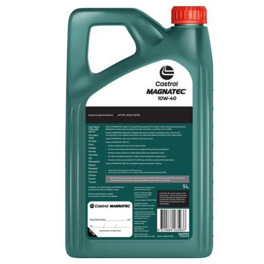 Castrol Magnatec 10W-40 Part Synthetic Engine Oil 5L - 3437173