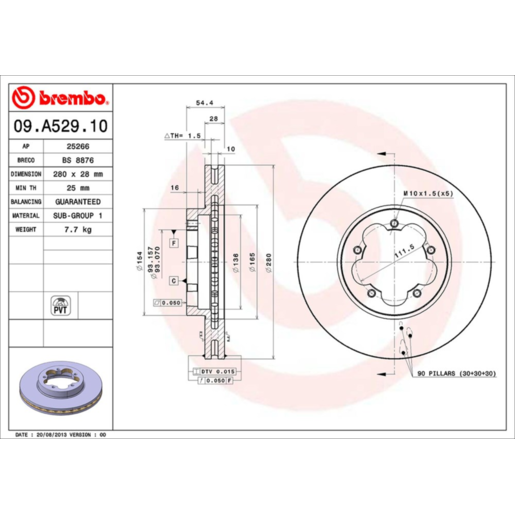 Brembo Disc Brake Rotor - 09.A529.10