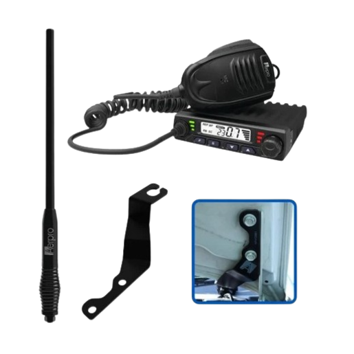 Aerpro Compact UHF CB Kit To Suit Isuzu D-Max 2012-20 Mu-X 13-21 5W  - APIZCBE1