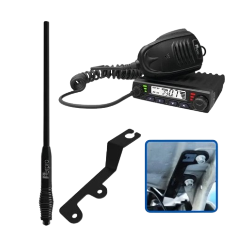 Aerpro Compact UHF CB Kit To Suit Mitsubishi Triton 2019-On 5W - APMTCBE1