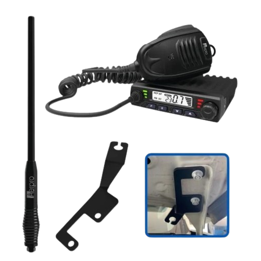 Aerpro Compact UHF CB Kit To Suit Nissan Navara 2015 5W - APNICBE1