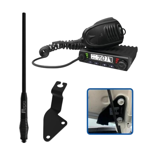 Aerpro Compact UHF CB Kit To Suit Toyota Hilux, Fortuner 2015-On 5W - APTYCBE1