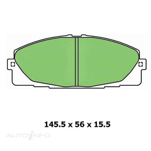 MOTORGEAR DISC PAD SET