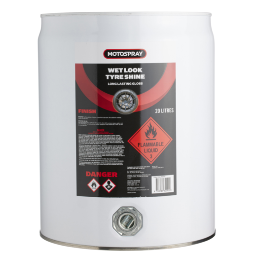 Motospray Wet Look Tyre Shine 20L Drum - MSTS20