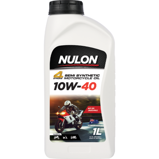 Nulon 4 Stroke 10W-40 Semi Synthetic Motorcycle Oil 1L - SSMC10W40-1