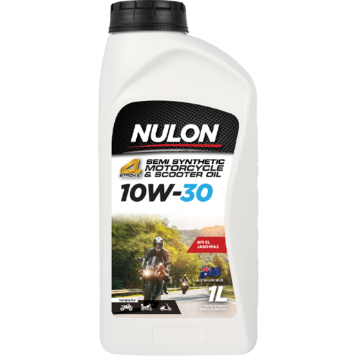 Nulon 4 Stroke 10W-30 Semi Synthetic Scooter and Motorcycle Oil 1L - SC10W30-1