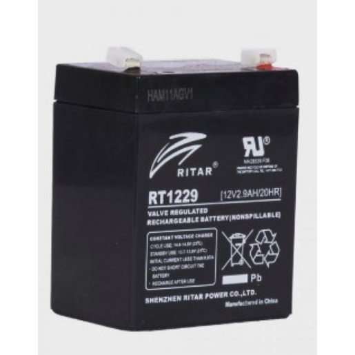 Ritar RT Series AGM 12V 2.9AH General Purpose Battery - RT1229 