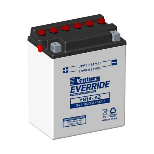 Century EverRide Powersports 12V 170CCA 14AH Motorcycle Battery - 150183