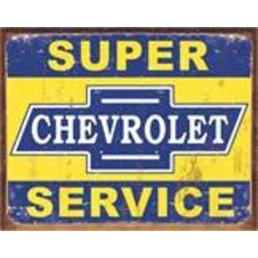 Nostalgia Metal Super Chevy Service Sign MSI-1355 - MSI1355