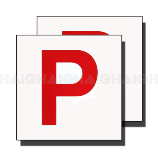 Haigh P Plates White/Red Electrostatic - EP2