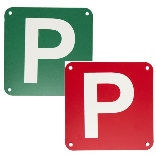 Streetwize Plastic P Plate Red/White & Green/White - PPP2