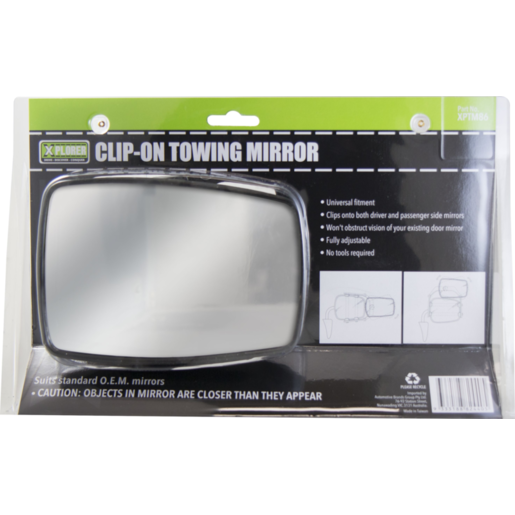 Xplorer Clip-On Towing Mirror - XPTM86