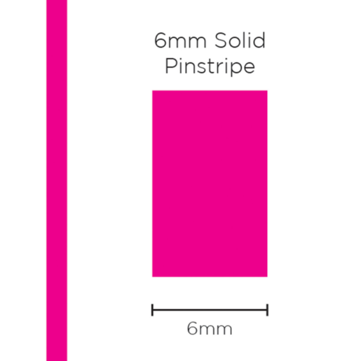 SAAS Pinstripe Solid Pink 6mm x 10mt - 1211