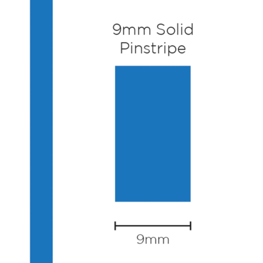 SAAS Pinstripe Solid Medium Blue 9mm x 10mt - 11304